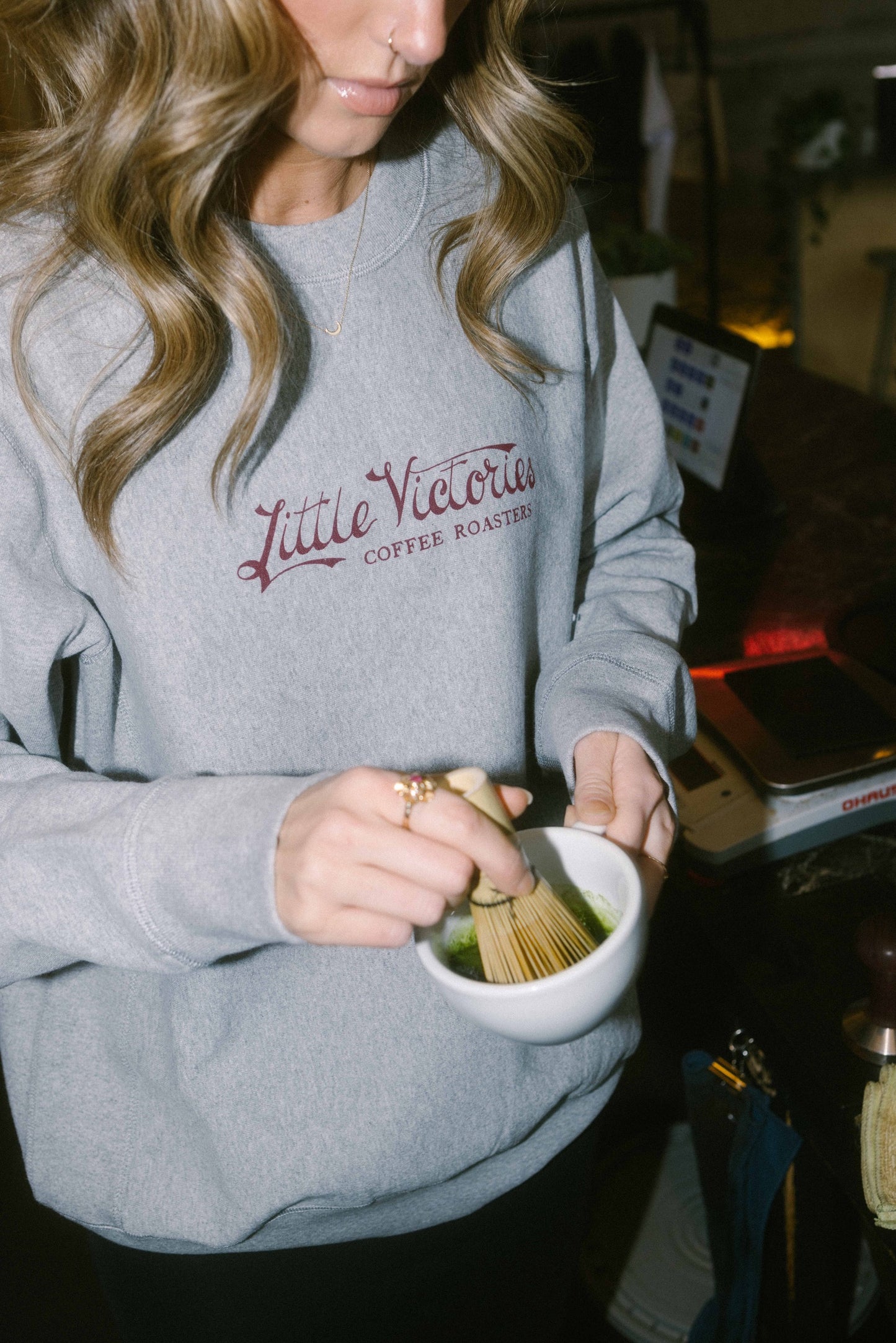 LVC Script Logo Crewneck - Grey