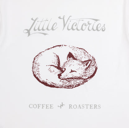 LVC Boxy Sleeping Fox T-Shirt - White