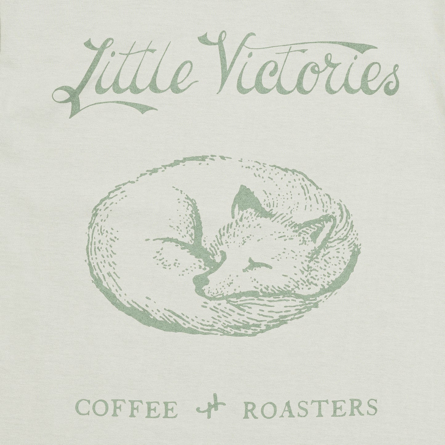 LVC Sleeping Fox T-Shirt - Green