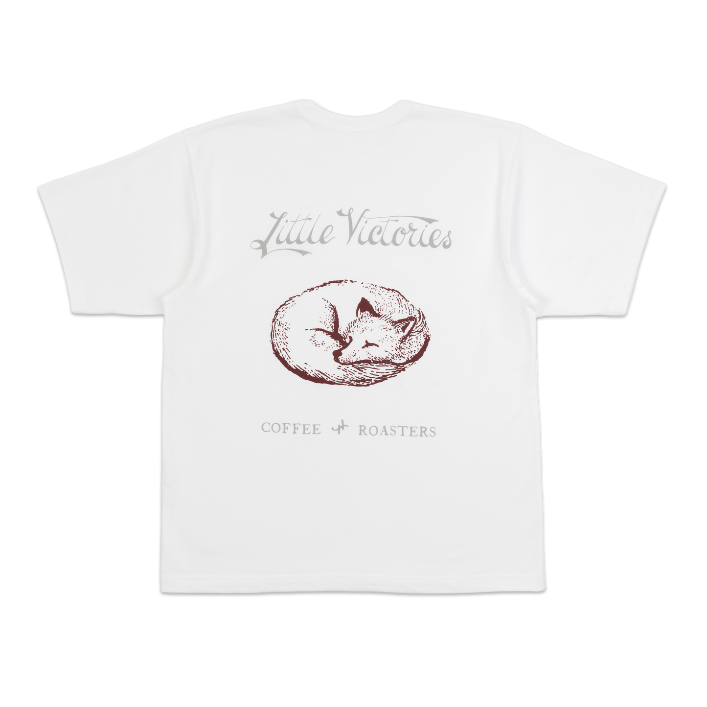 LVC Boxy Sleeping Fox T-Shirt - White